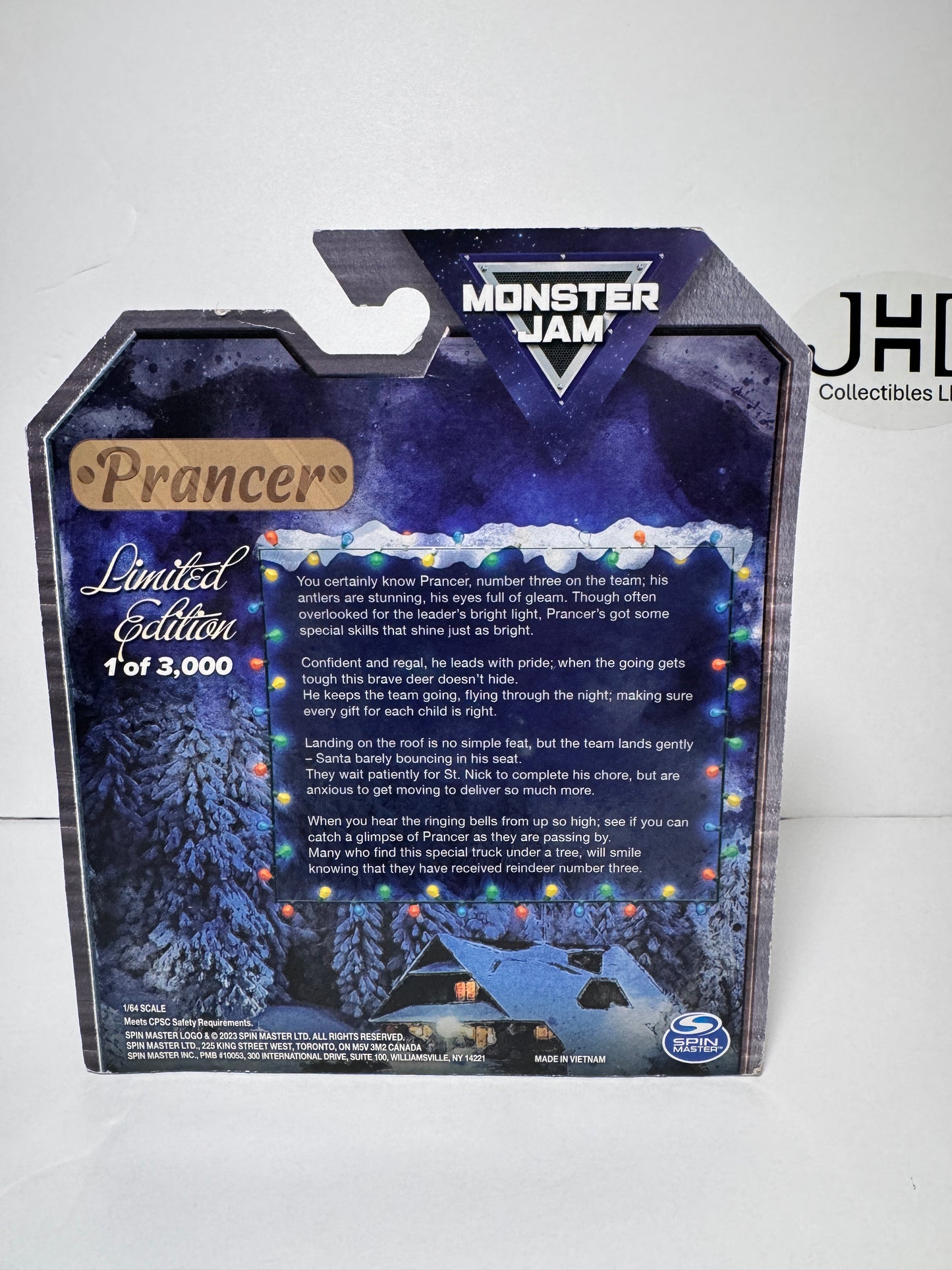 Monster Jam Merry Christmas 2023 Limited Edition (1 of 3000) Prancer