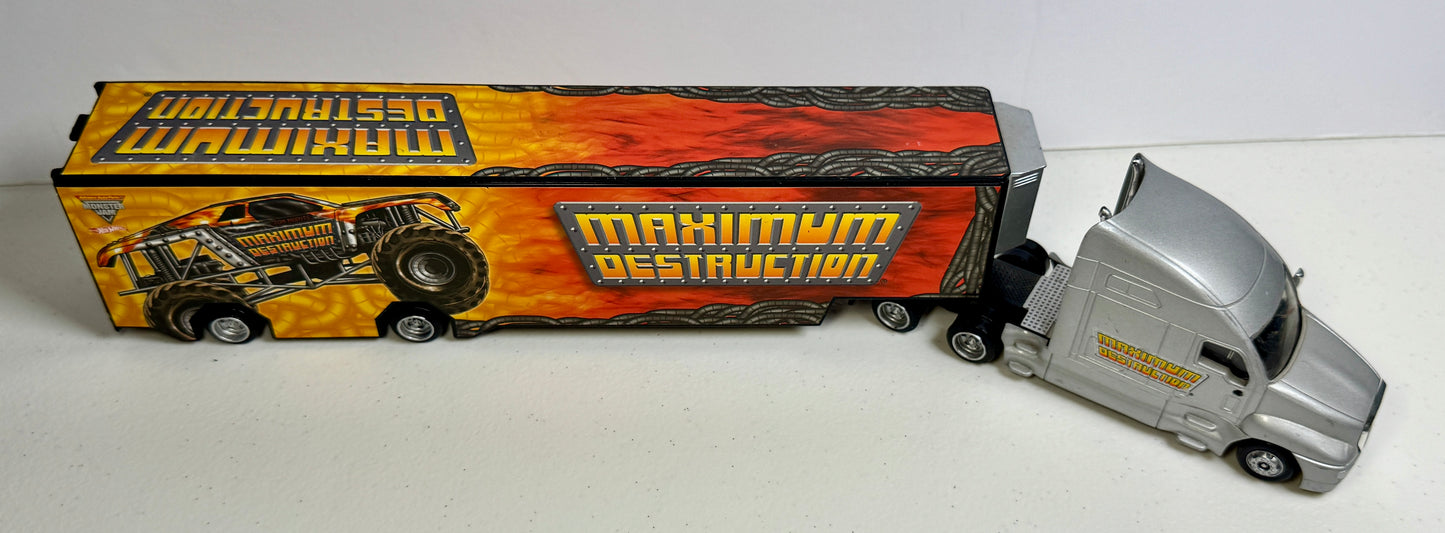 Hot Wheels Monster Jam Maximum Destruction Transport Hauler