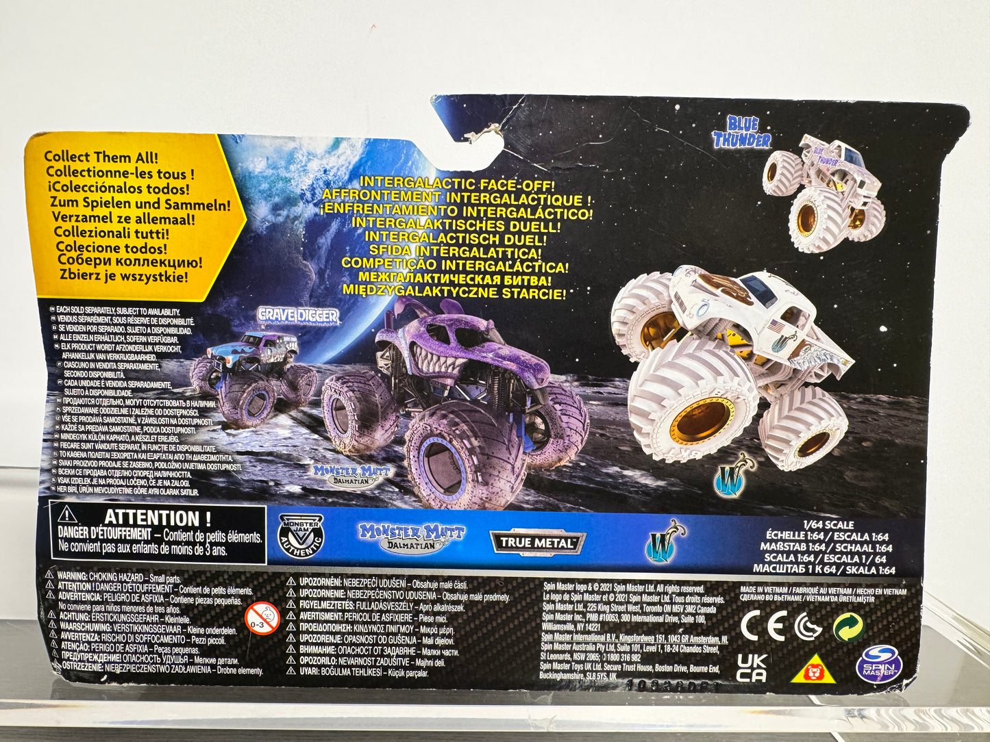 Monster Jam Gears & Galaxies Whiplash vs Monster Mutt Dalmatian