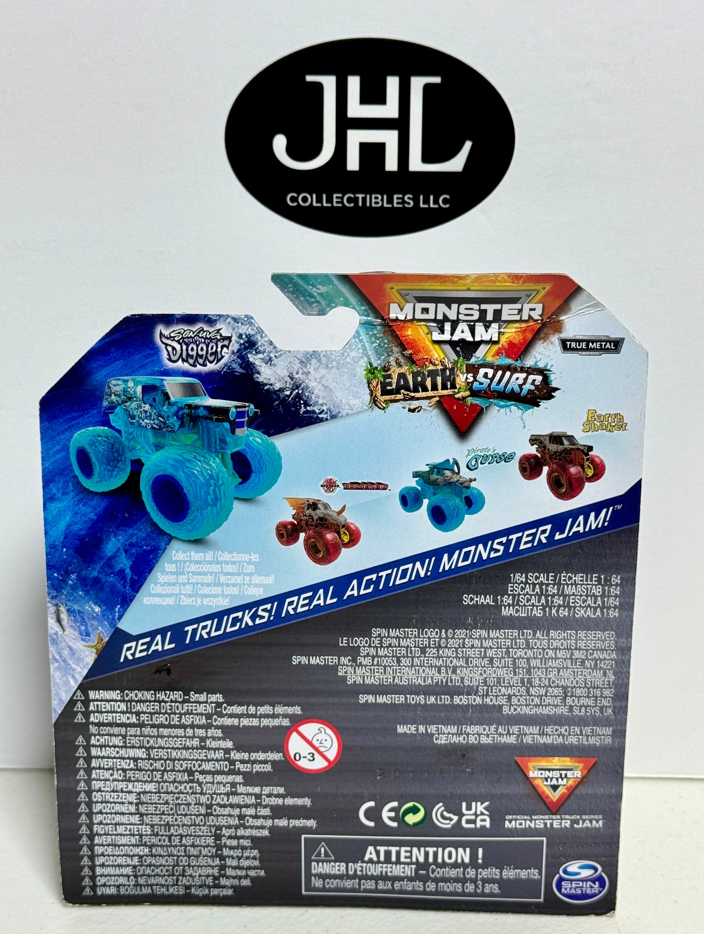 Monster Jam Earth & Surf Son Uva Digger