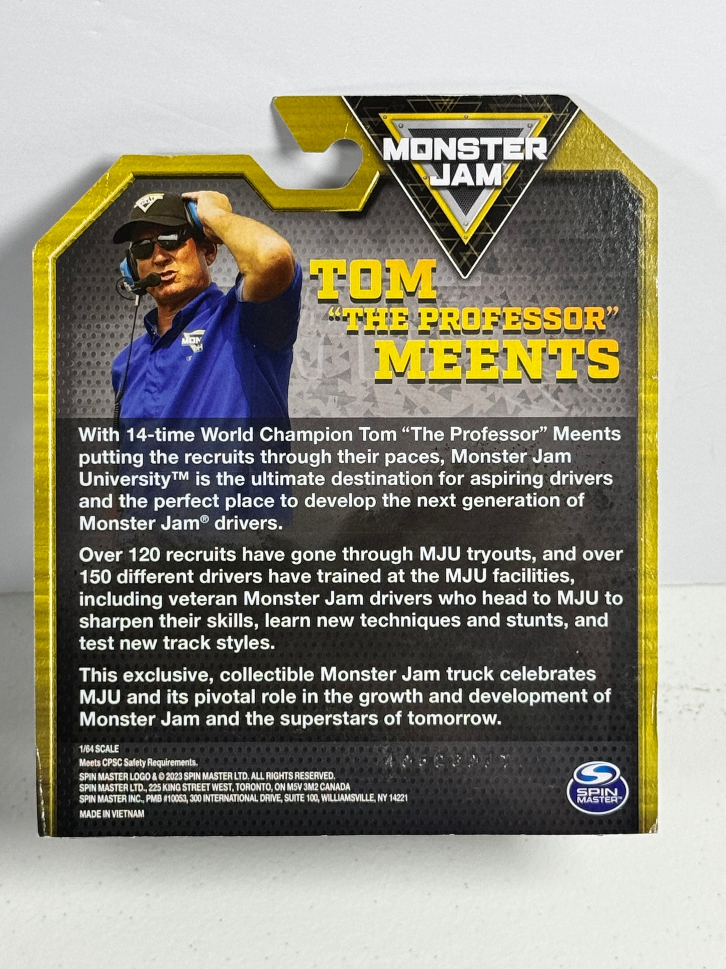 2025 Monster Jam University Tom Meents Training Truck Limited Edition 1 of 5000