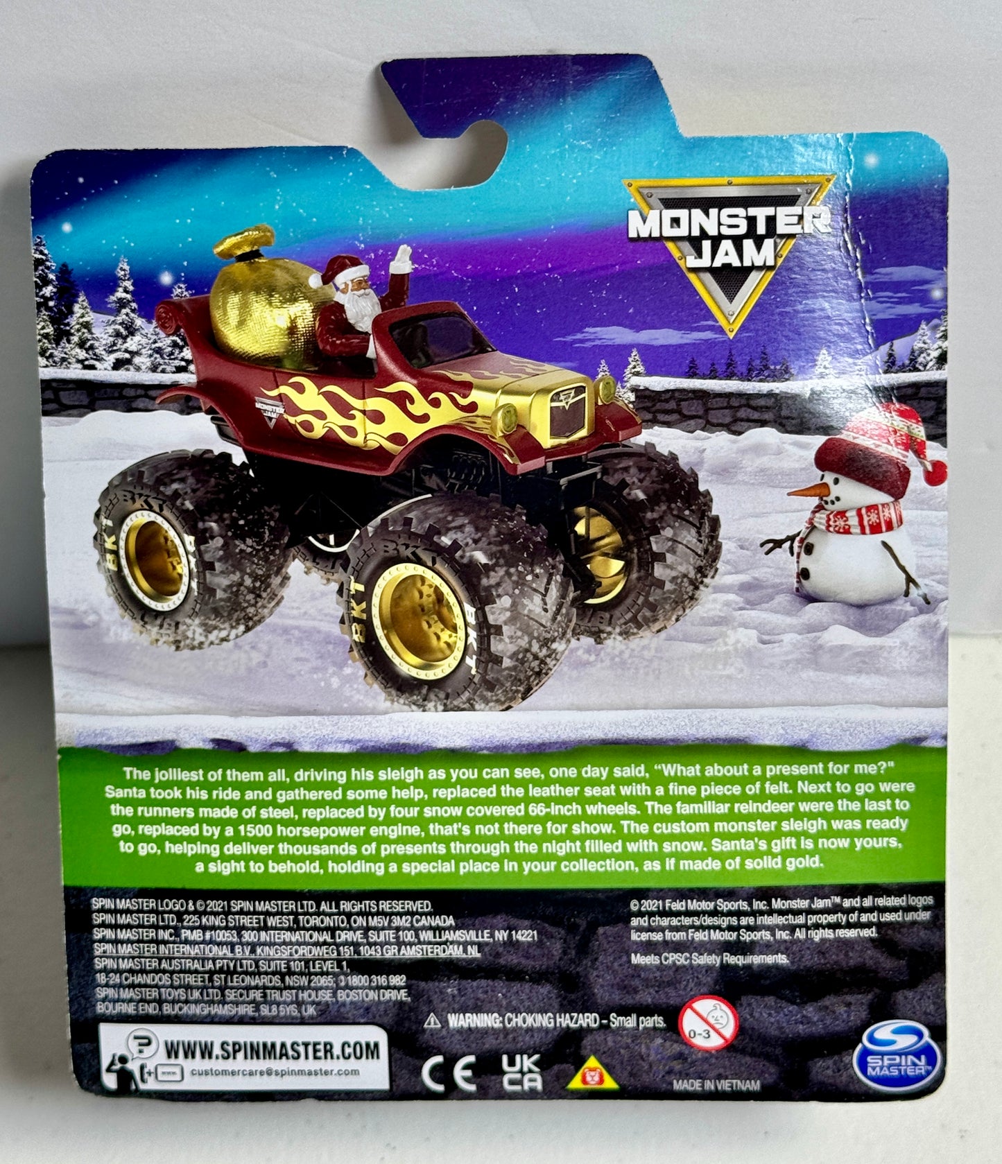 Monster Jam Merry Christmas 2021 Limited Edition (1 of 3000)Santa