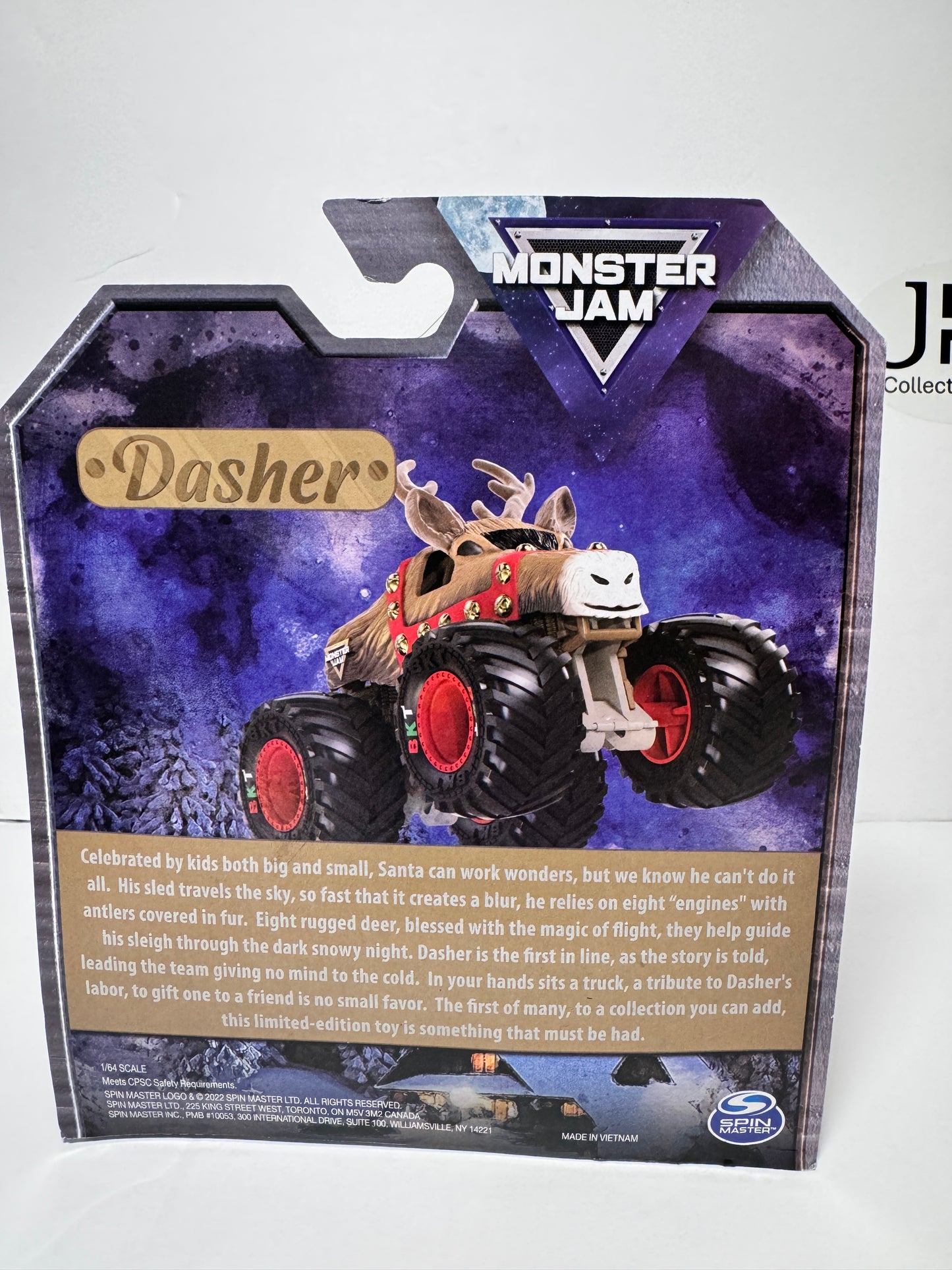 Monster Jam Merry Christmas 2022 Limited Edition (1 of 3000) Dasher