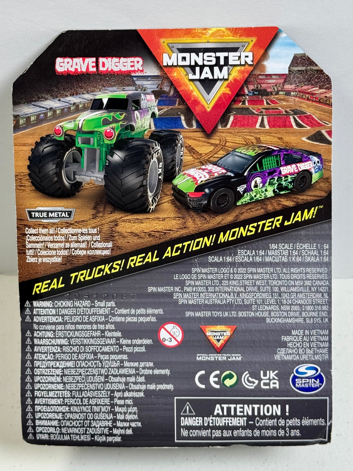 Series 1 Grave Digger Race Car Duo Pack