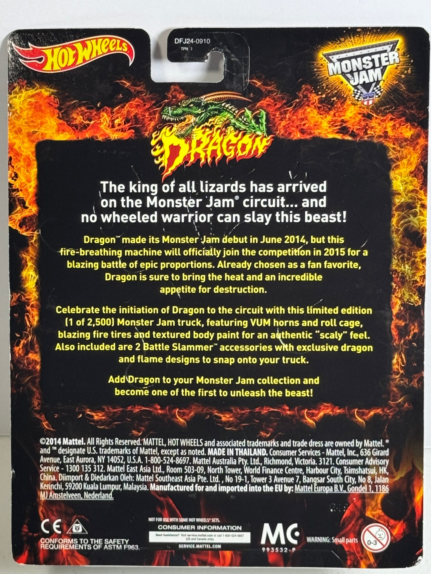 Hot Wheels Monster Jam Dragon Mail-In Exclusive