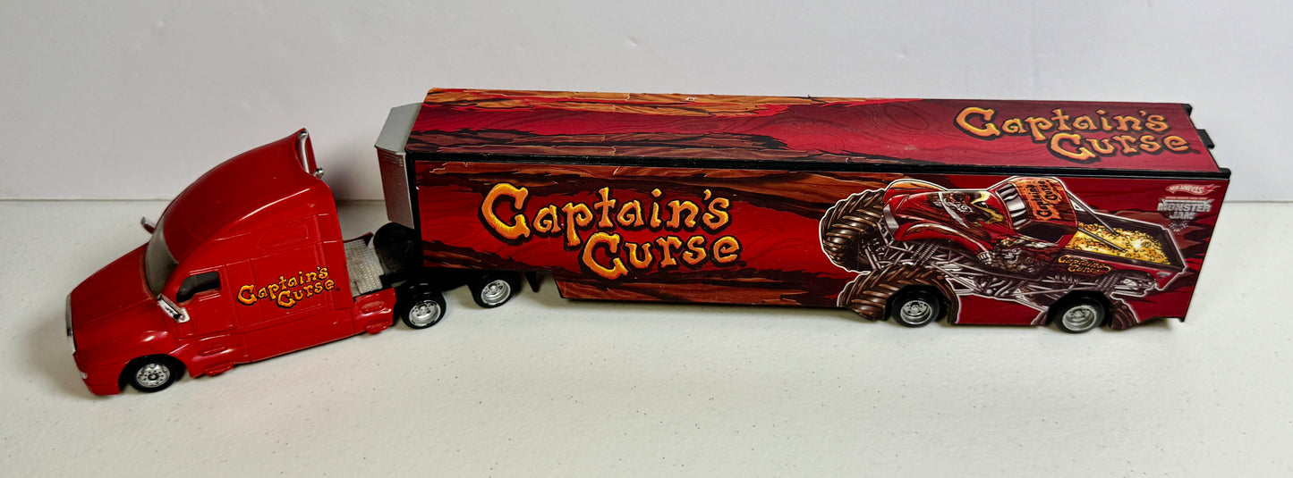 Hot Wheels Monster Jam Captain’s Curse Transport Hauler