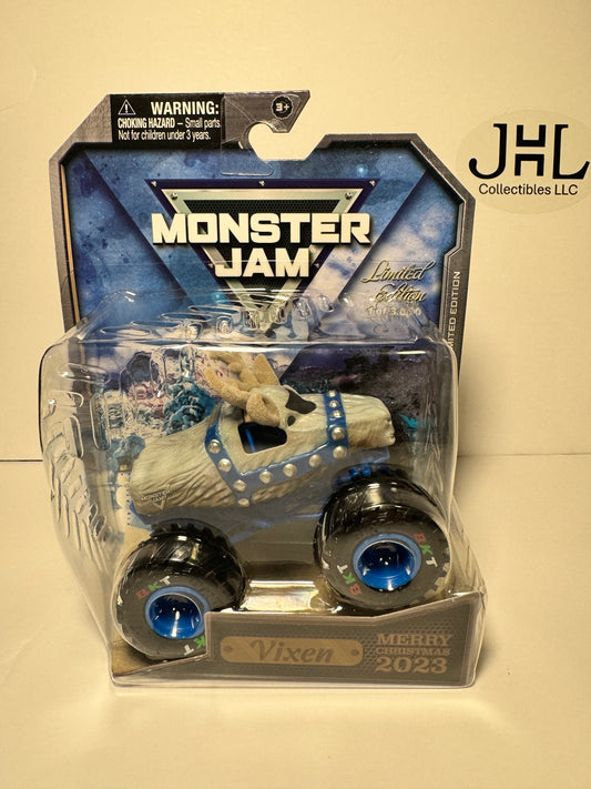 Monster Jam Merry Christmas 2023 Limited Edition (1 of 3000) Vixen