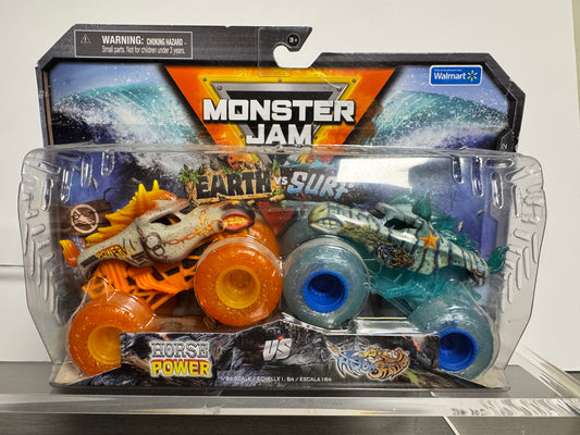 Monster Jam Horse Power vs Aqua Stallion Earth vs Surf
