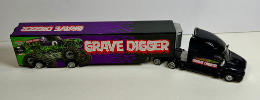 Hot Wheels Monster Jam Grave Digger Transport Hauler (Black Cab Variant)