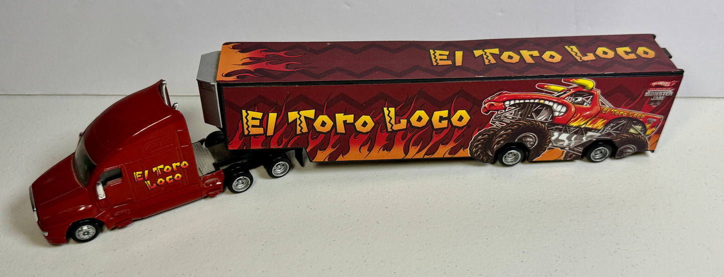Hot Wheels Monster Jam El Toro Loco Transport Hauler