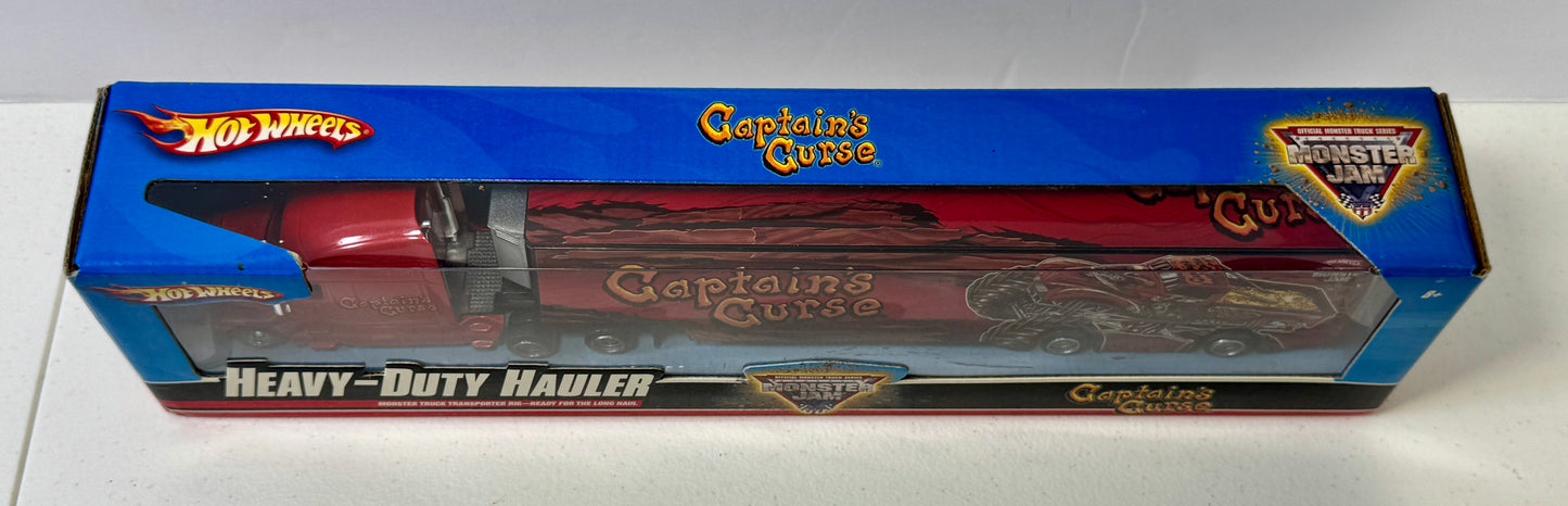 Hot Wheels Monster Jam Captains Curse Transport Hauler