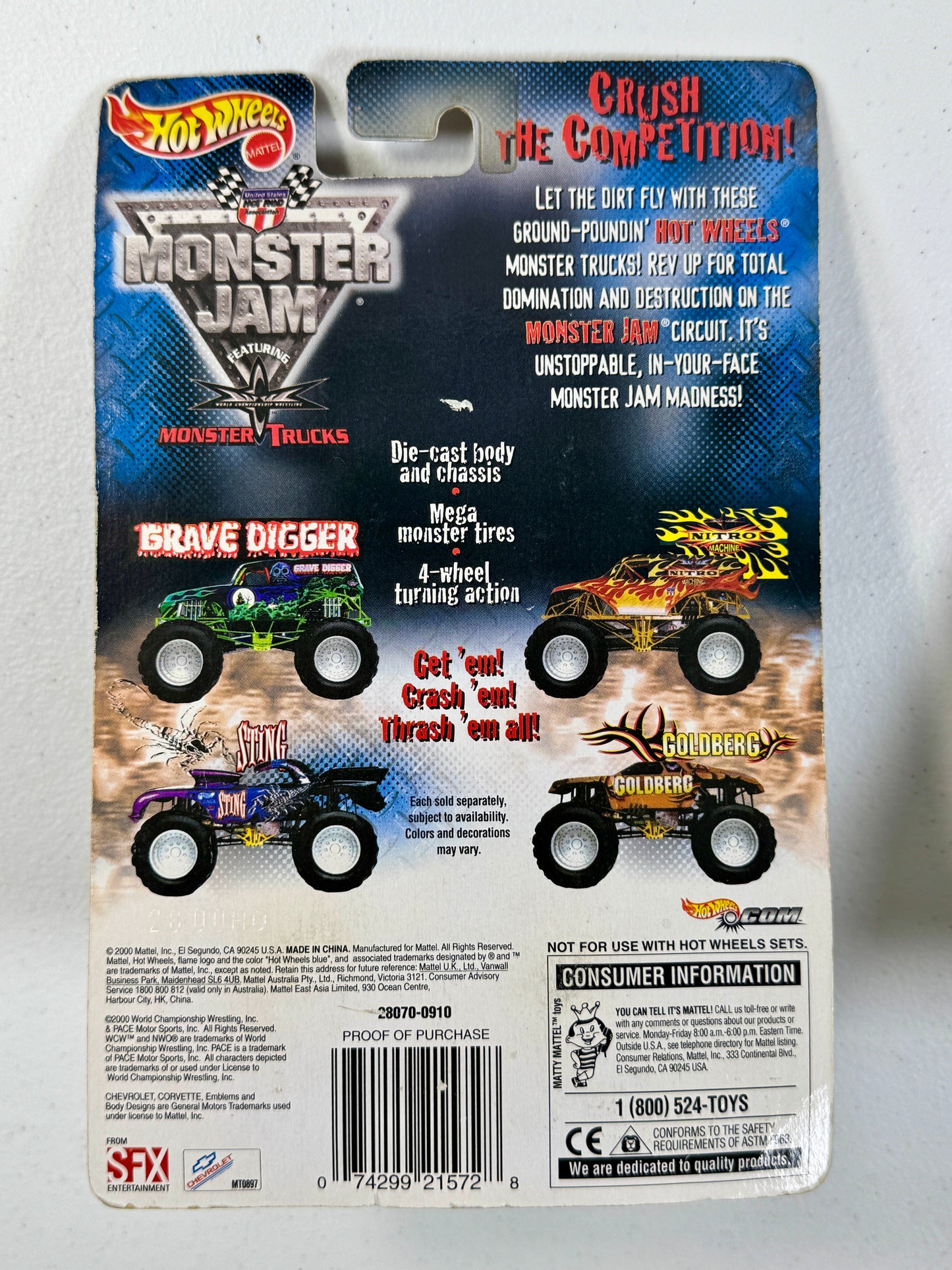 First set of Hot Wheels Monster James