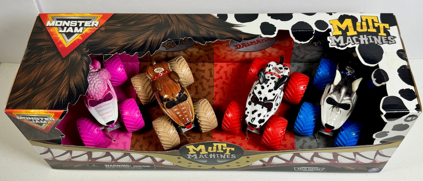 Monster Jam Mutt Machines International Exclusive 4-Pack