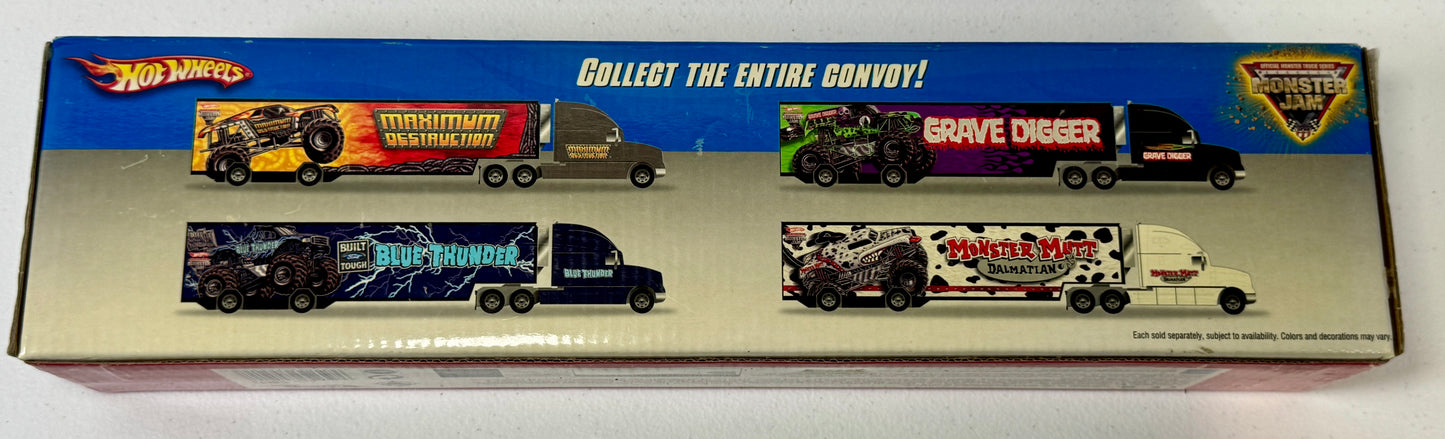 Hot Wheels Monster Jam Max-D Transport Hauler signed by Tom Meentz