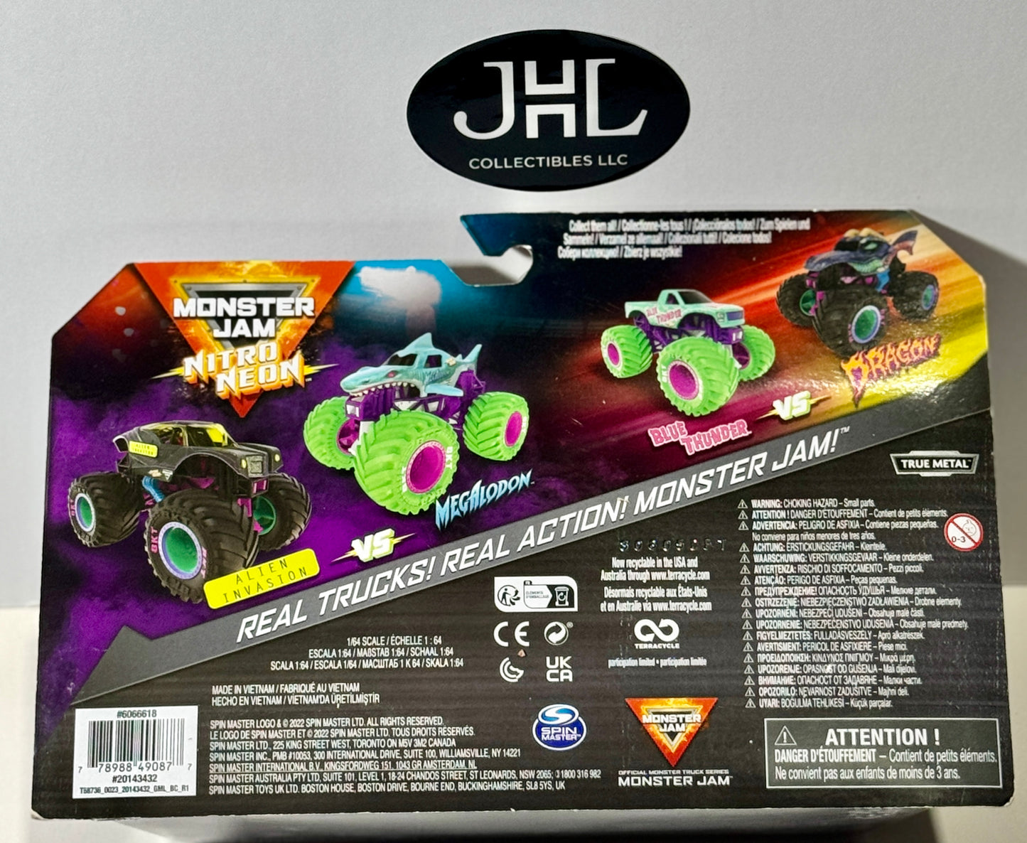 Nitro Neon Alien Invasion vs Megalodon