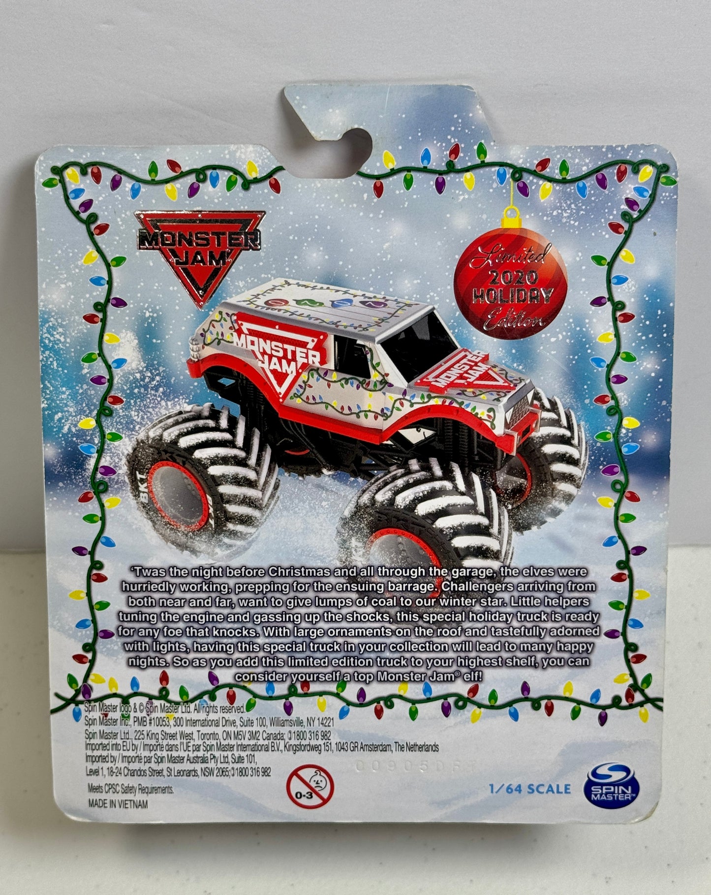 Monster Jam Holidays Stunt 2020 Limited Edition (1 of 3000)
