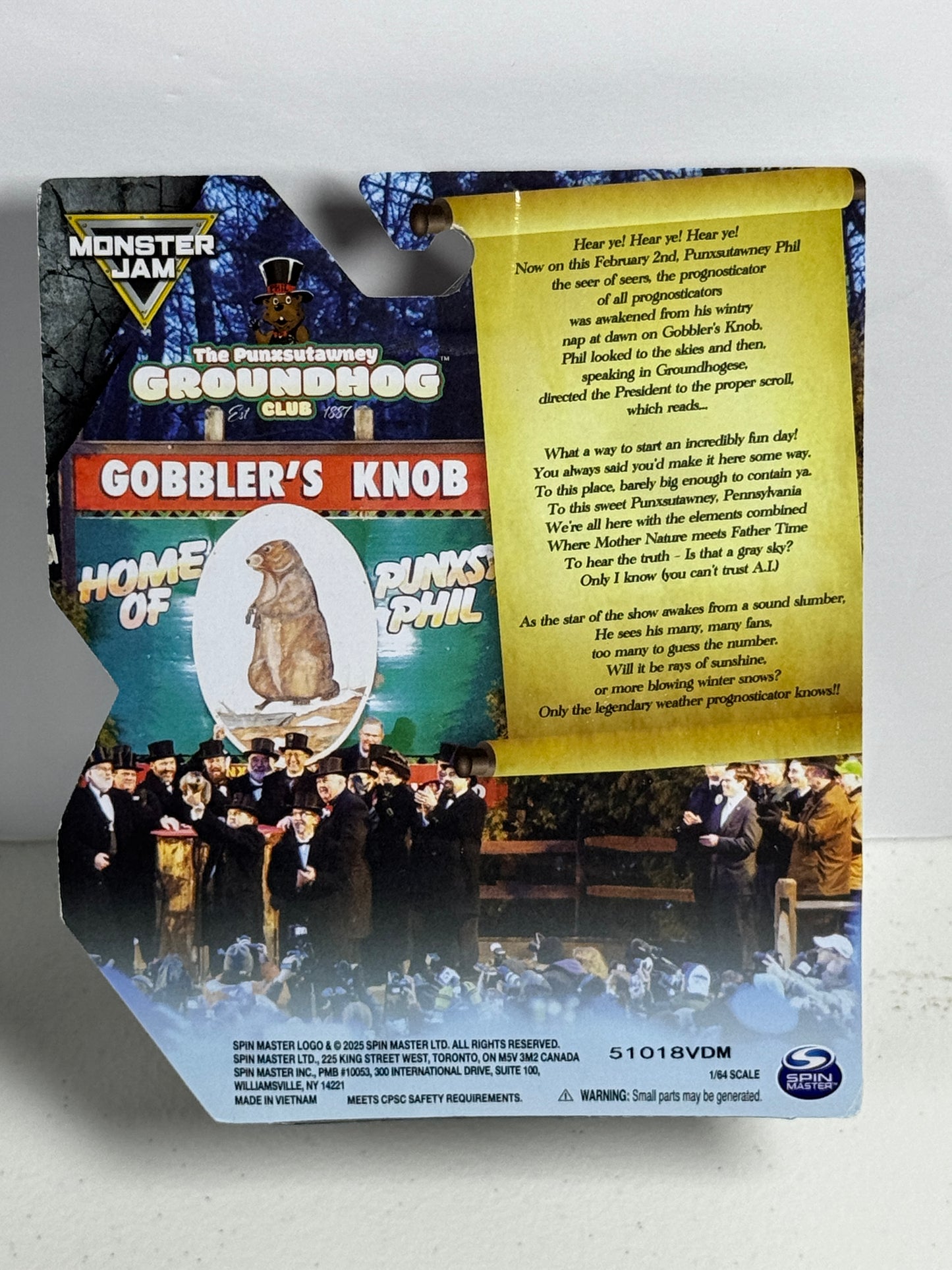 Monster Jam Punxsutawney Phil Groundhog Limited Edition 1/5000
