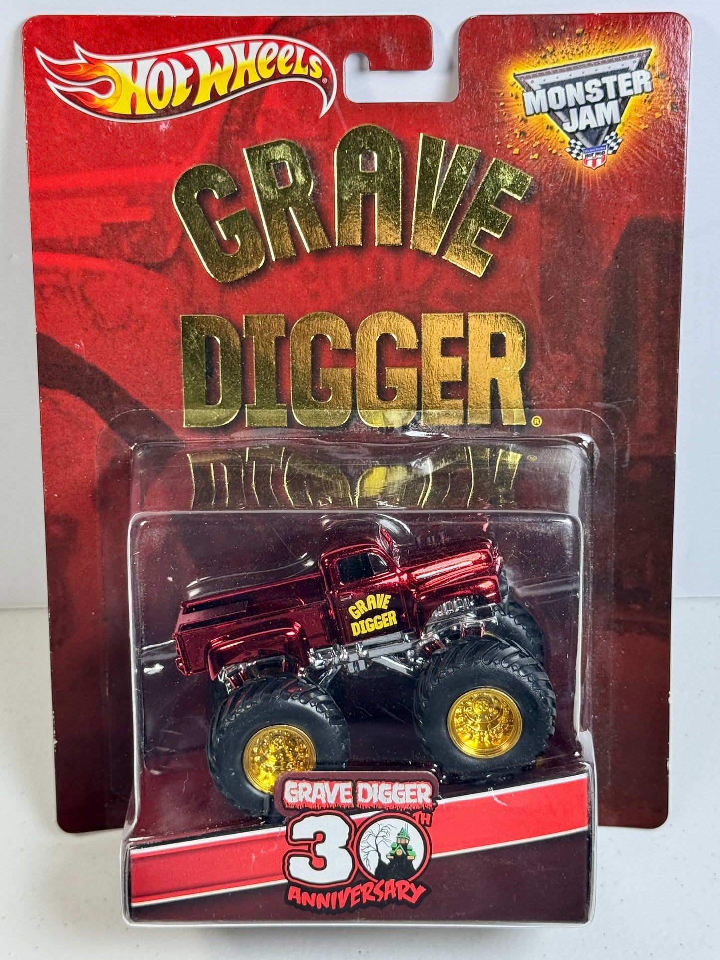 Hot Wheels Monster Jam Red Primer Grave Digger Mail-In #2392/3500