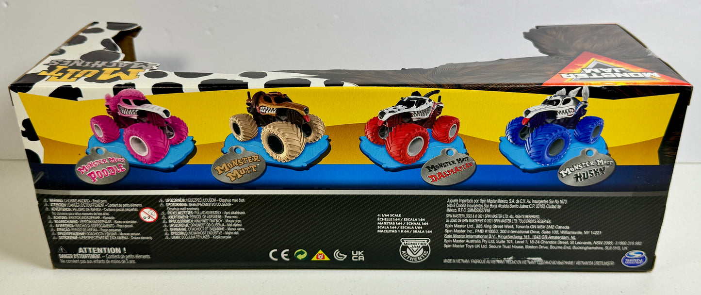 Monster Jam Mutt Machines International Exclusive 4-Pack