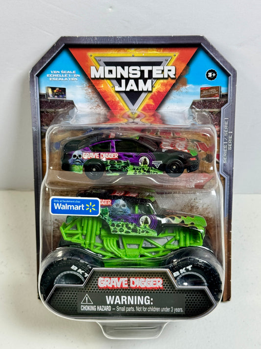 Series 1 Grave Digger Race Car Duo Pack