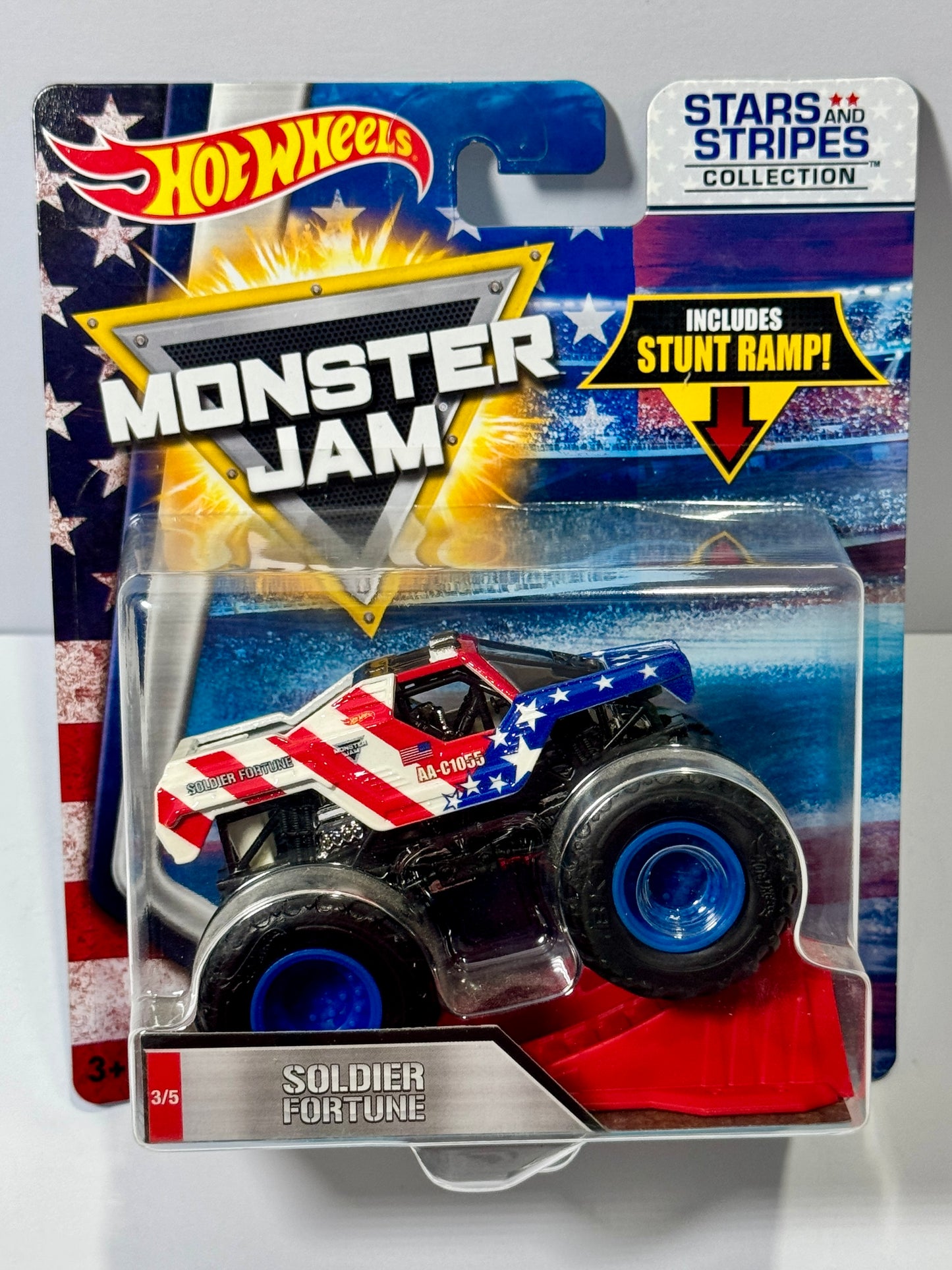 Hot Wheels Monster Trucks Stars & Stripes Set of 5