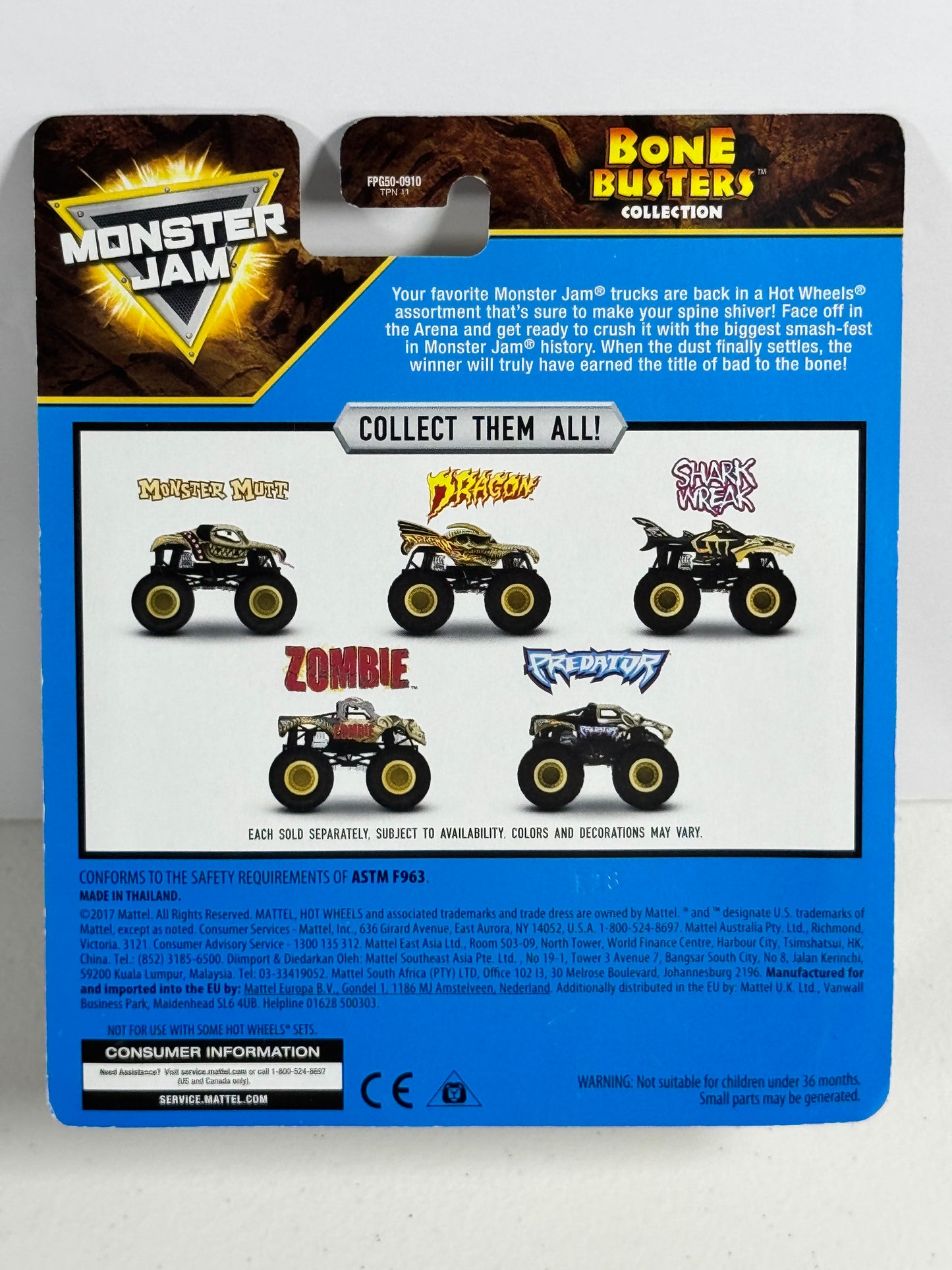 Hot Wheels Bone Buster Zombie 4/5