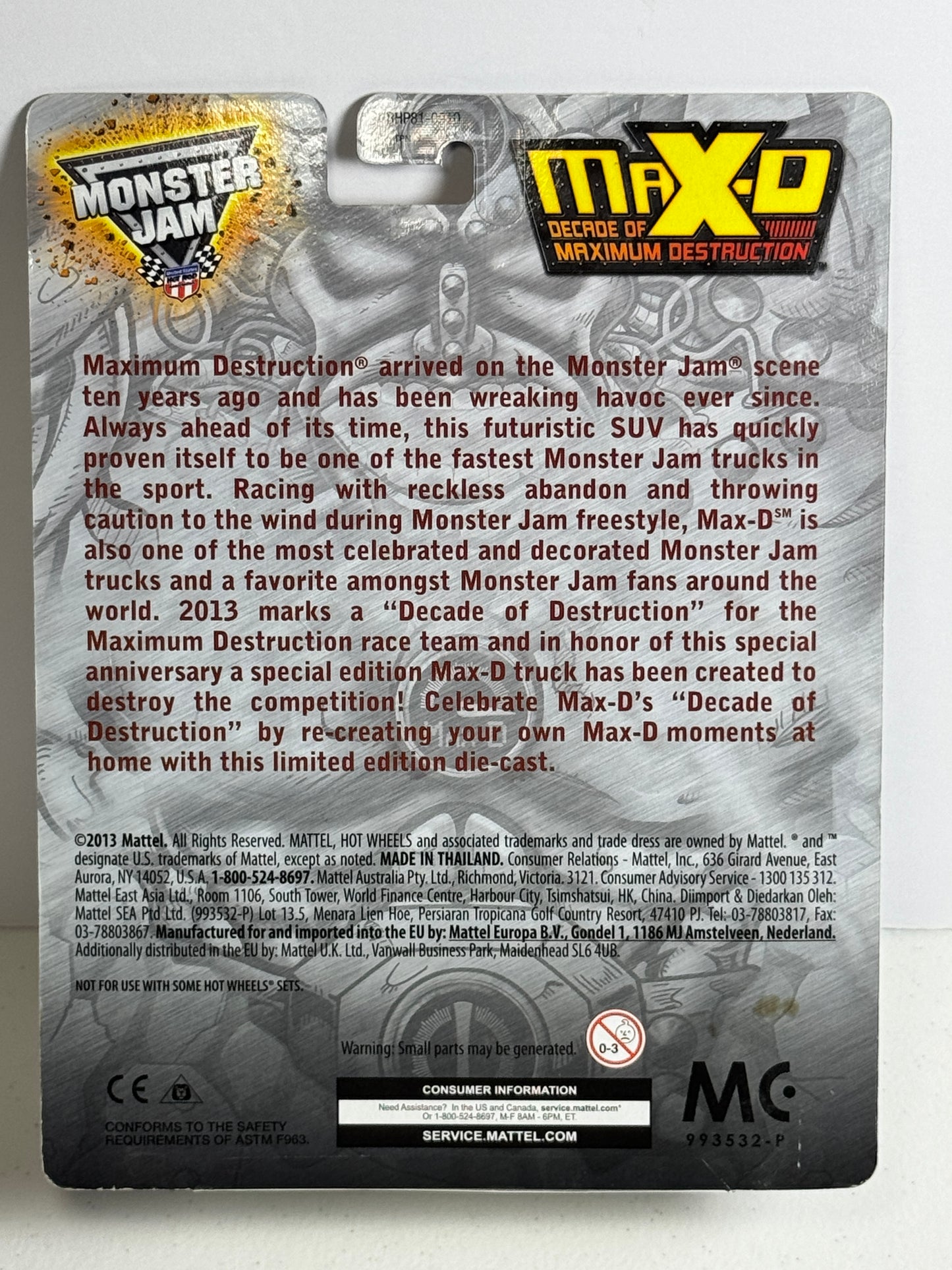 Hot Wheels Monster Jam MAX-D Mail-In Exclusive