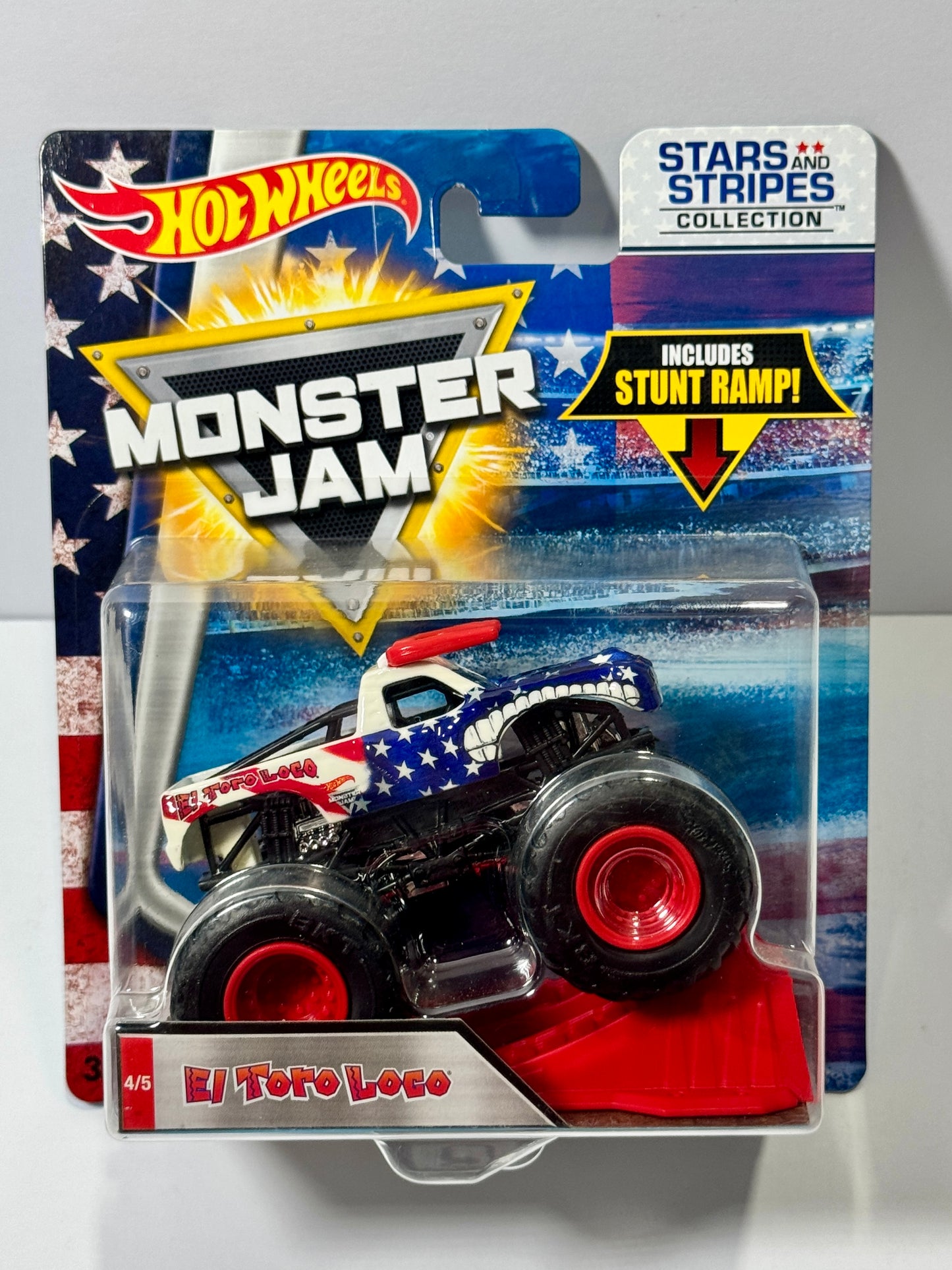 Hot Wheels Monster Trucks Stars & Stripes Set of 5