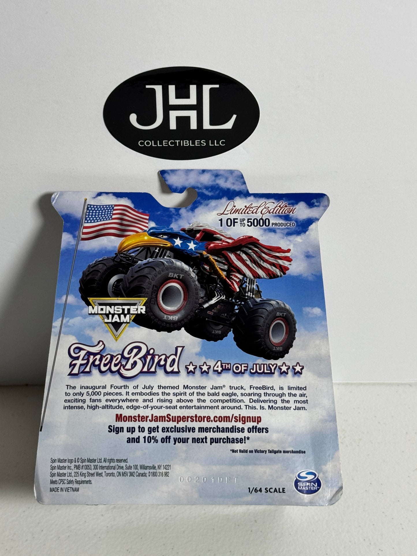 Monster Jam Free Bird “4th of July” 2020 Limited Edition 1/5000