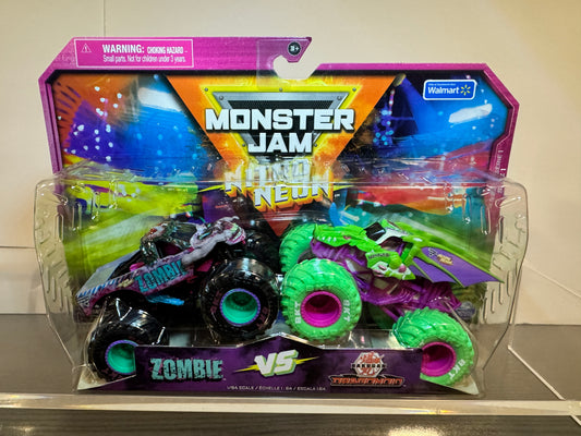Monster Jam Nitro Neon Zombie vs Dragonoid