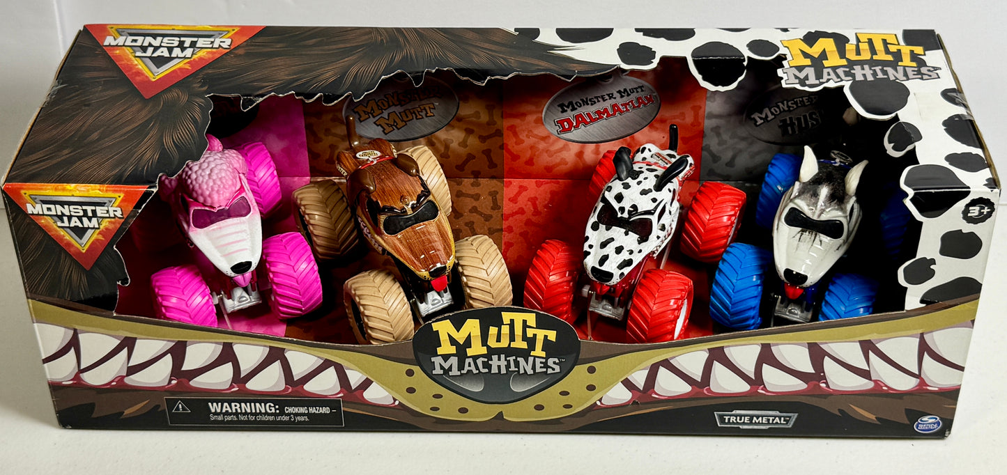 Monster Jam Mutt Machines International Exclusive 4-Pack