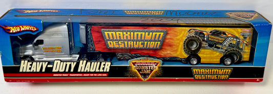Hot Wheels Monster Jam Max-D Transport Hauler signed by Tom Meentz