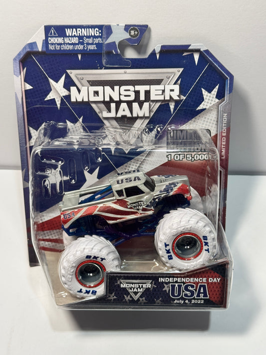 2022 Monster Jam Monster Truck 4th Of July Independence Day Limited Edition 1/5000