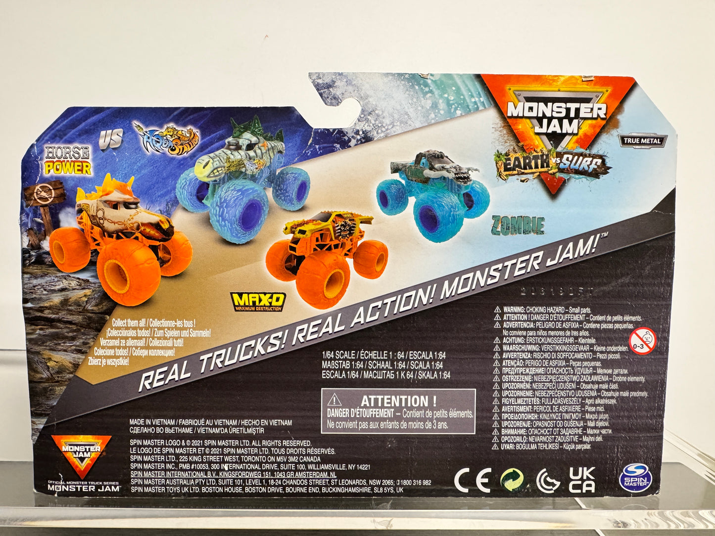 Monster Jam Horse Power vs Aqua Stallion Earth vs Surf