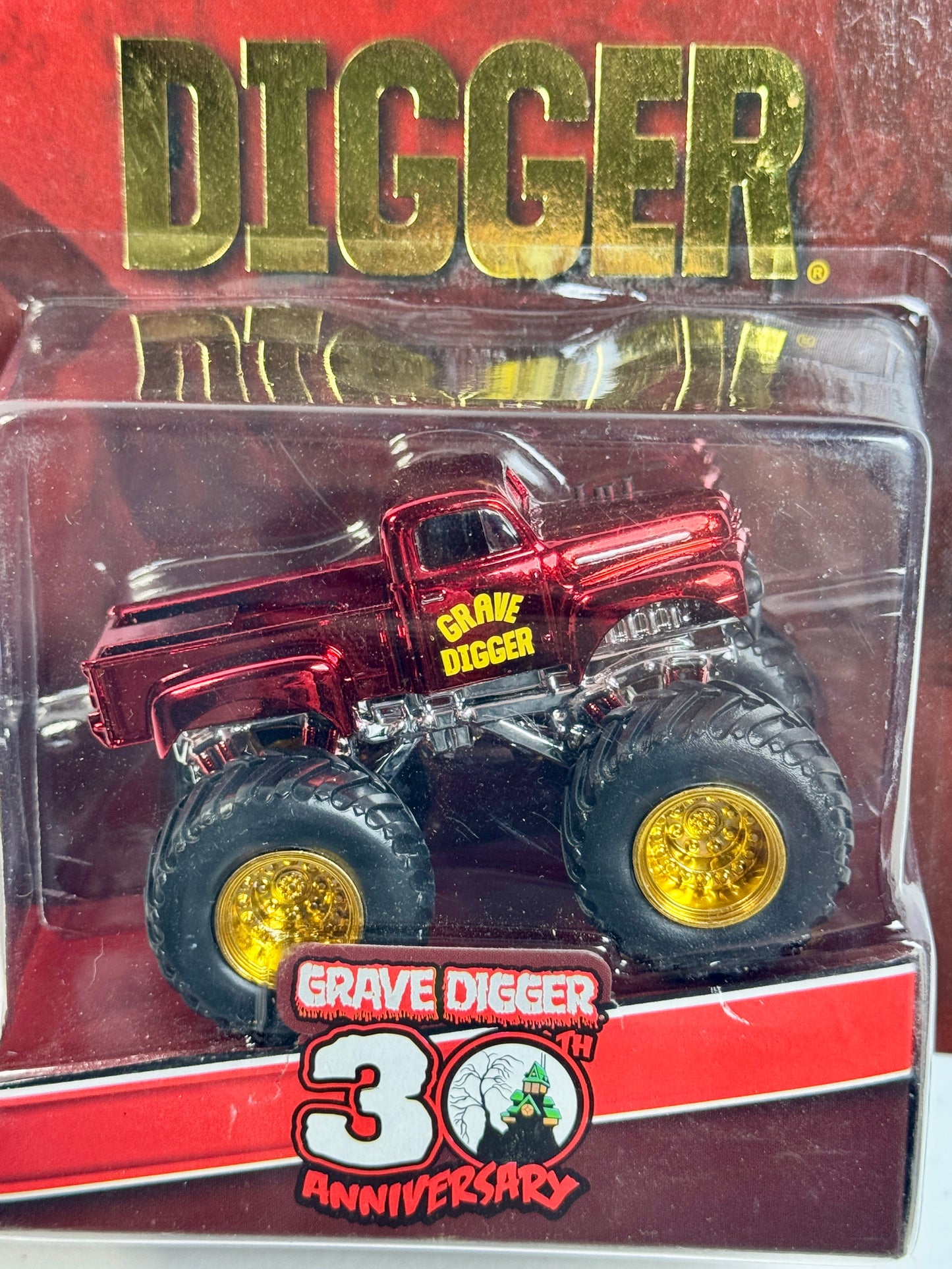 Hot Wheels Monster Jam Red Primer Grave Digger Mail-In #2392/3500