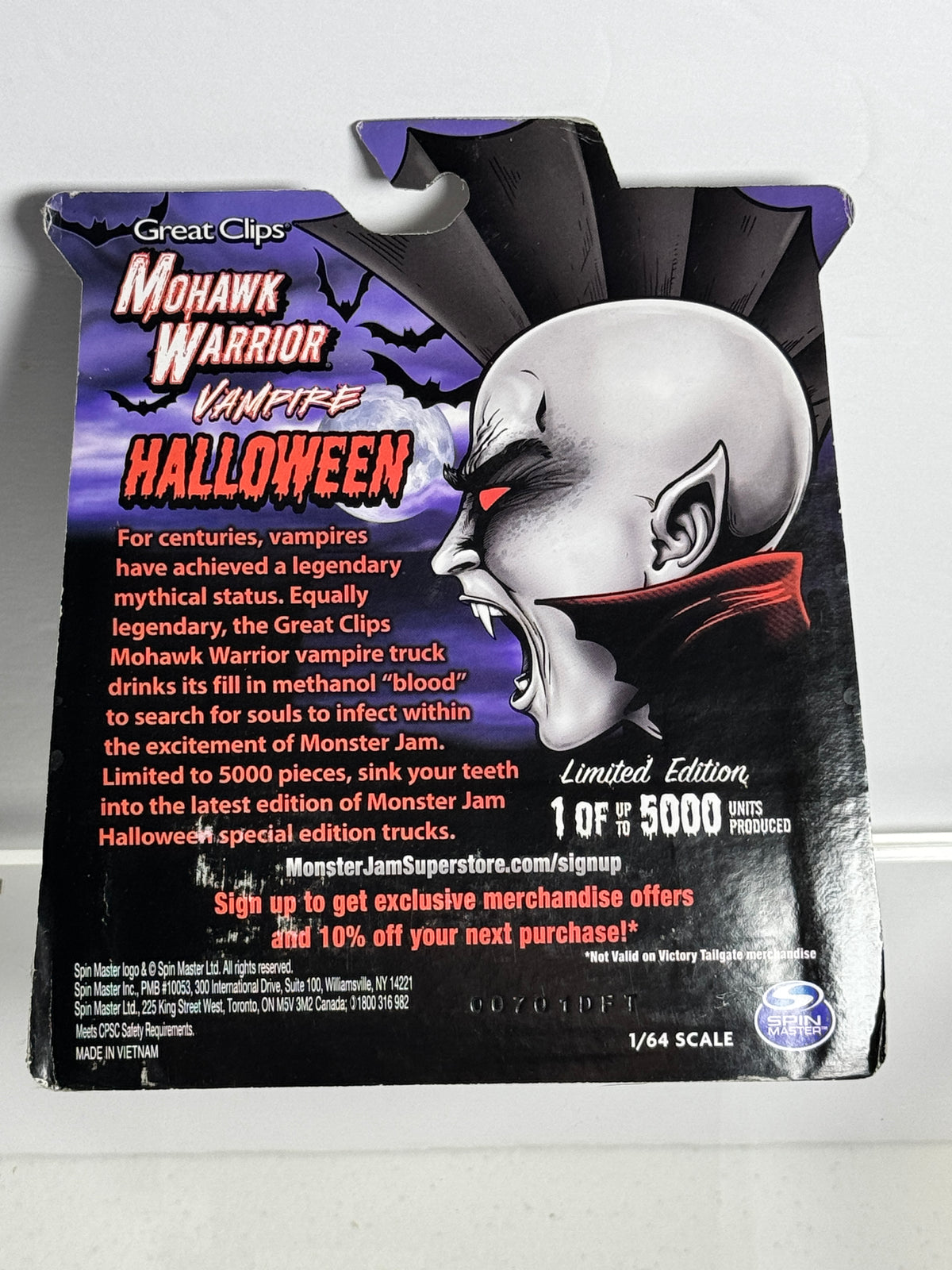 2020 Mohawk Warrior Vampire Halloween Limited Edition 1/5000 (A)