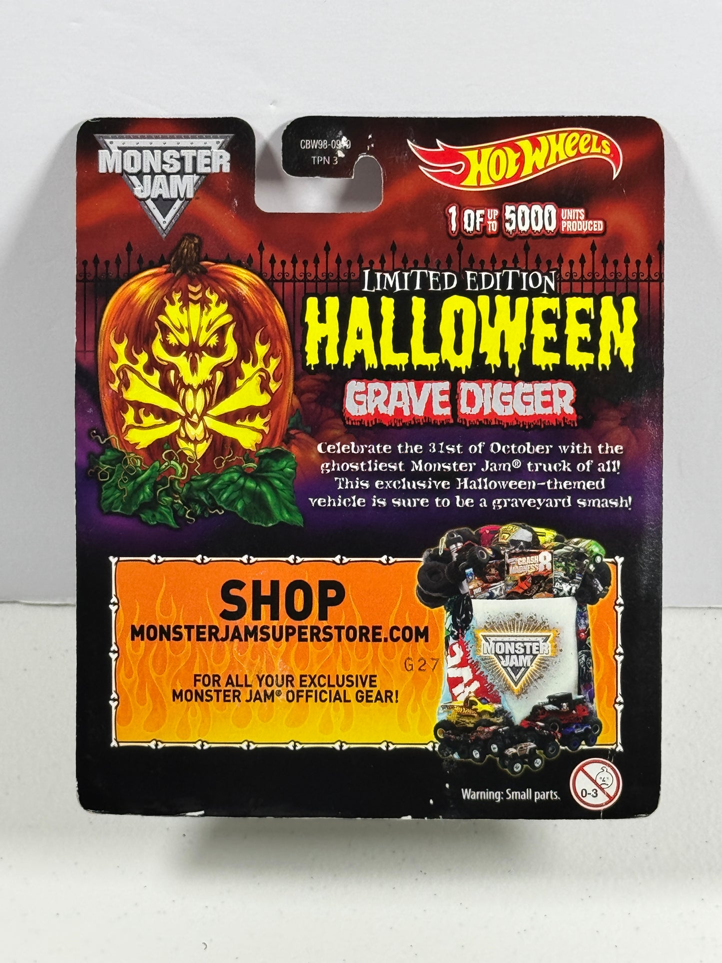 Hot Wheels 2014 Grave Digger Halloween